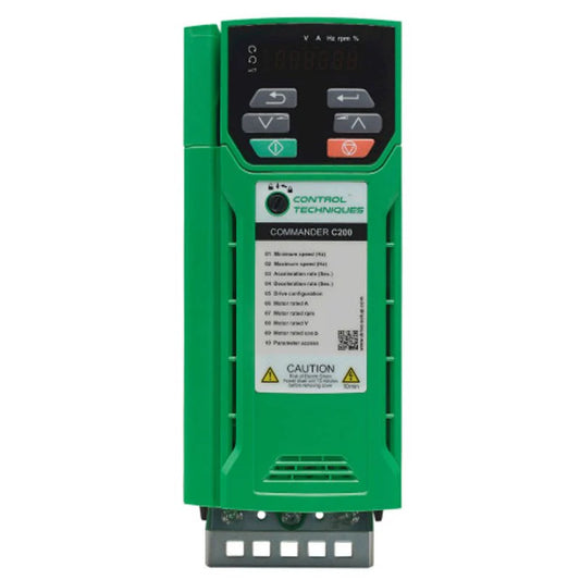 C200 AC Drive, 460VAC, 48A, 30HP, 3PH Output, Frame 06 By Control Techniques C200-06400420A10101AB100